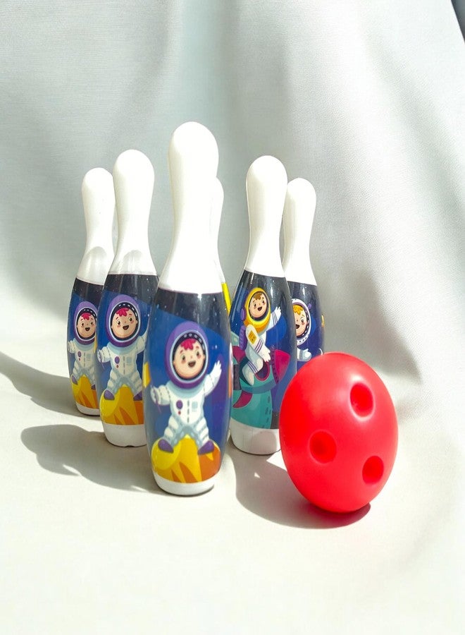 DISILA TRADERS Bowling Pin Game Toy Set for Kids -6 Colorful Pins, 1 Soft Balls - Fun Indoor and Outdoor Play for Boys and Girls - Image 2